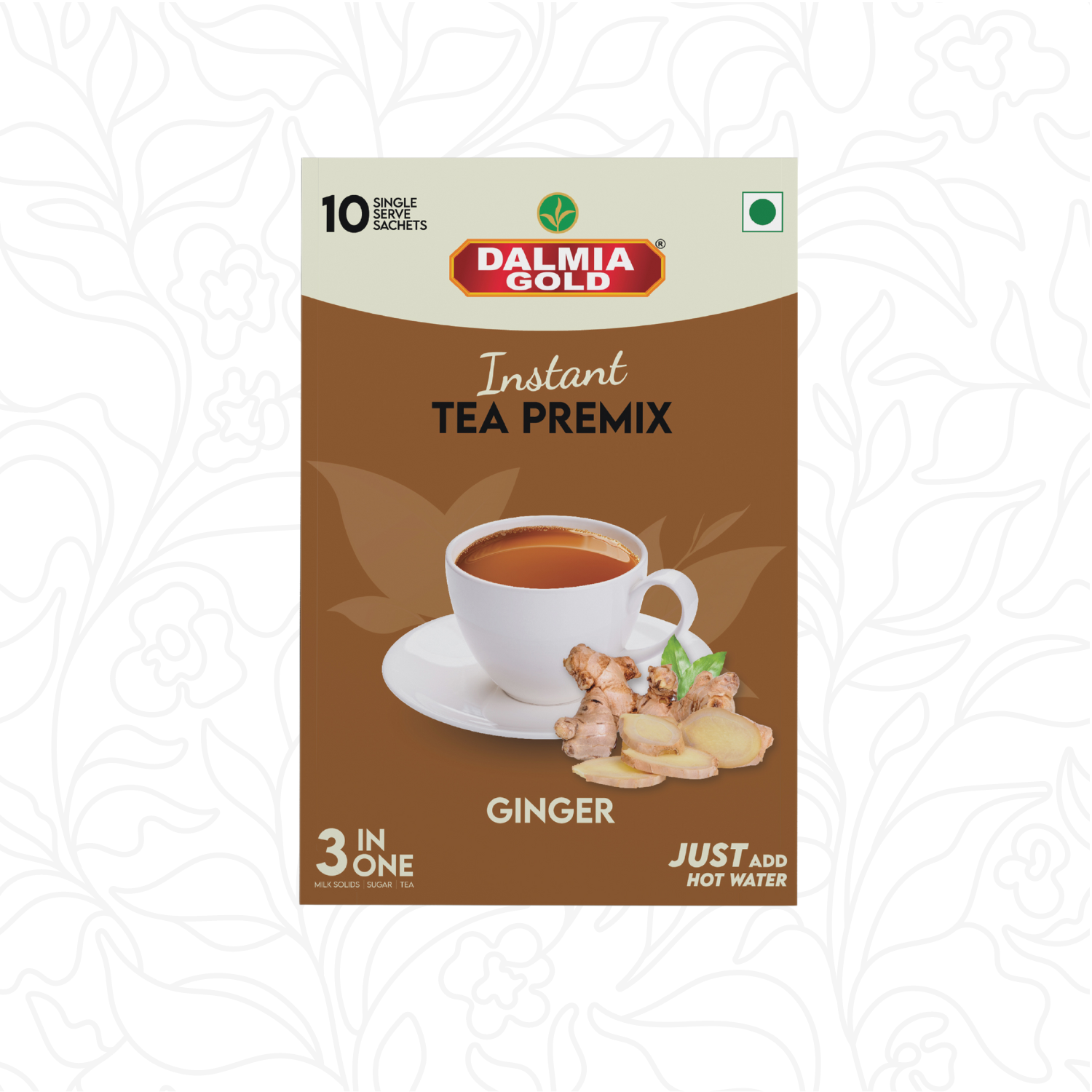 Ginger Tea Premix | Pack of 10 Sachets each in 1 Box (Pack Of 2)