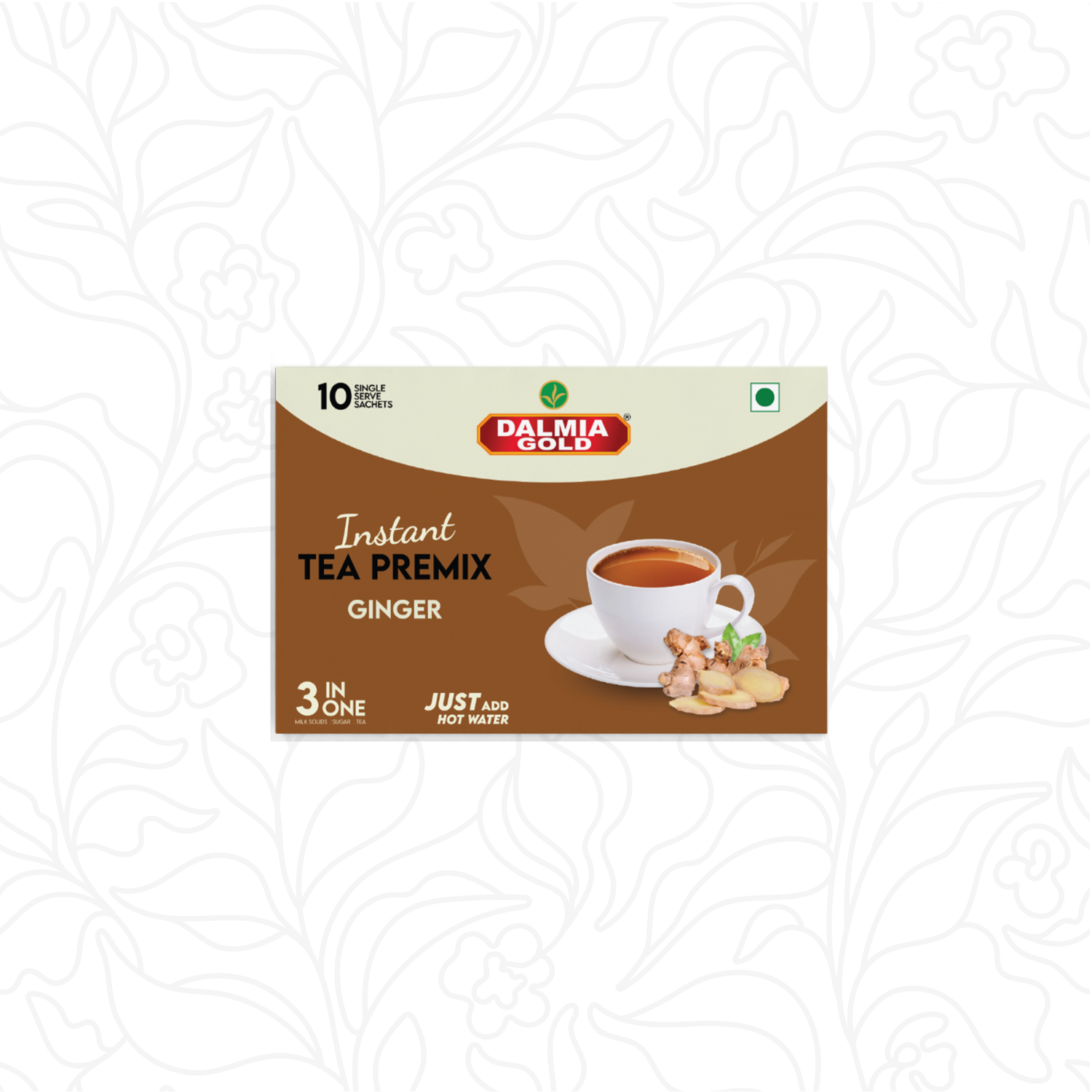 Ginger Tea Premix | Pack of 10 Sachets each in 1 Box (Pack Of 2)